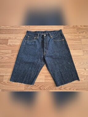 Levi's 501 Blue Denim Shorts Size W35